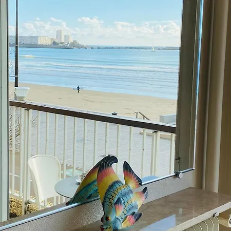 Avec Accès Direct à La Plage, Balcon Et Garage Privé - Fr-1-92-690 Apartamento