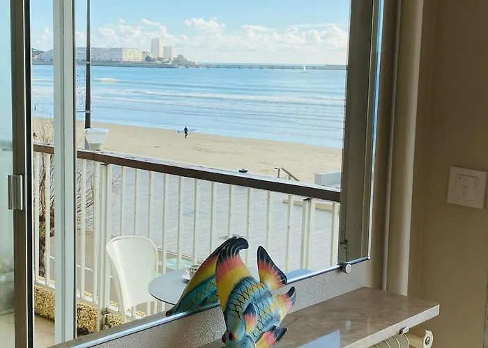 Avec Acces Direct A La Plage, Balcon Et Garage Prive - Fr-1-92-690 公寓