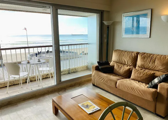 Avec Acces Direct A La Plage, Balcon Et Garage Prive - Fr-1-92-690 公寓